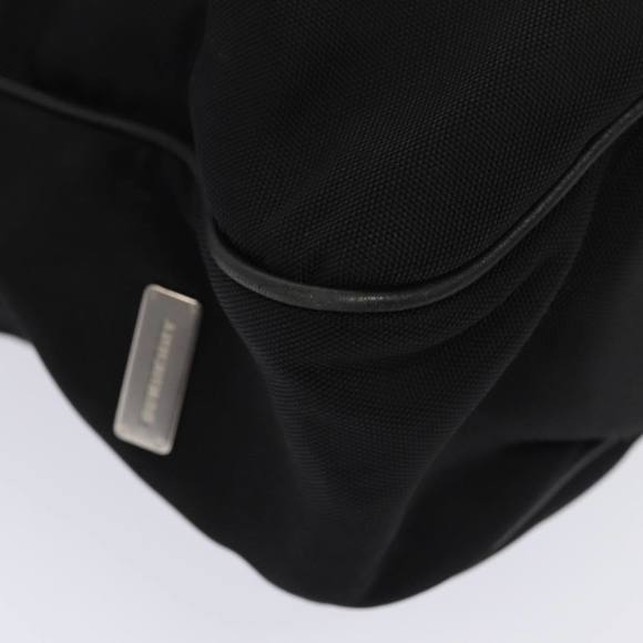 BURBERRY Nova Check Hand Bag Leather nylon 2way Black Auth bs16211 - Picture 10 of 16